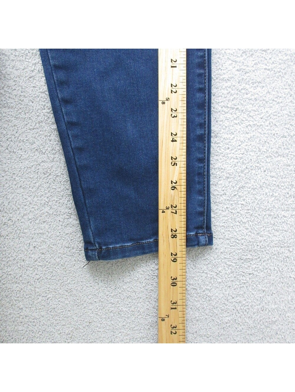 Nicole Miller Jeans Womens 14 Blue SOHO High Rise Skinny Dark Wash Denim 32x28.5 - Picture 6 of 11